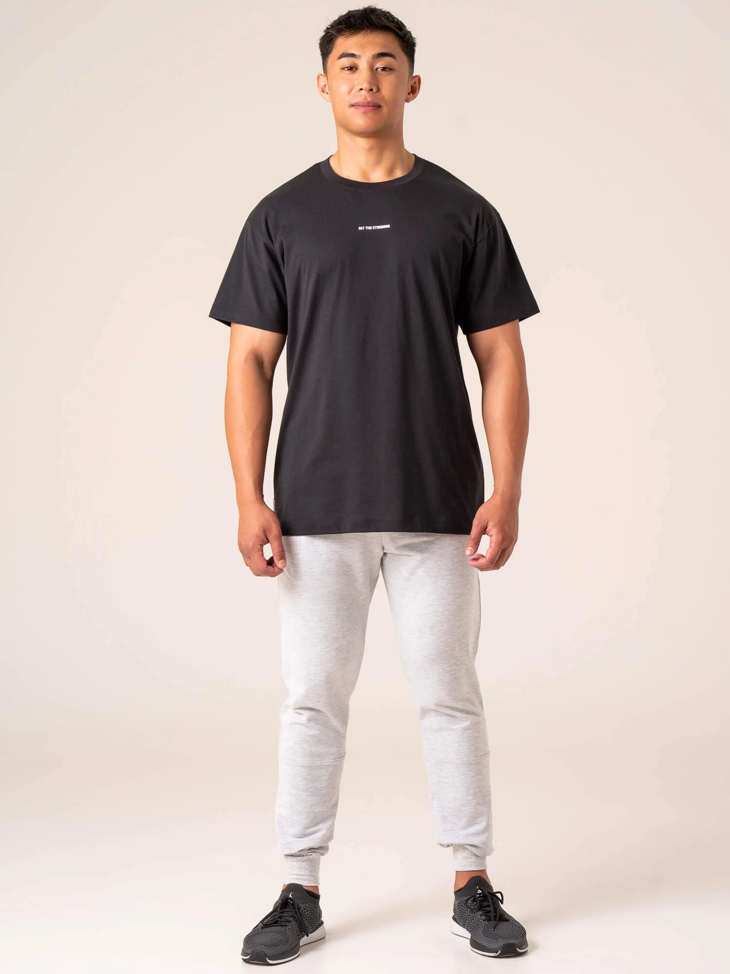 Emerge Oversized T-Shirt - Faded Black - Image 5