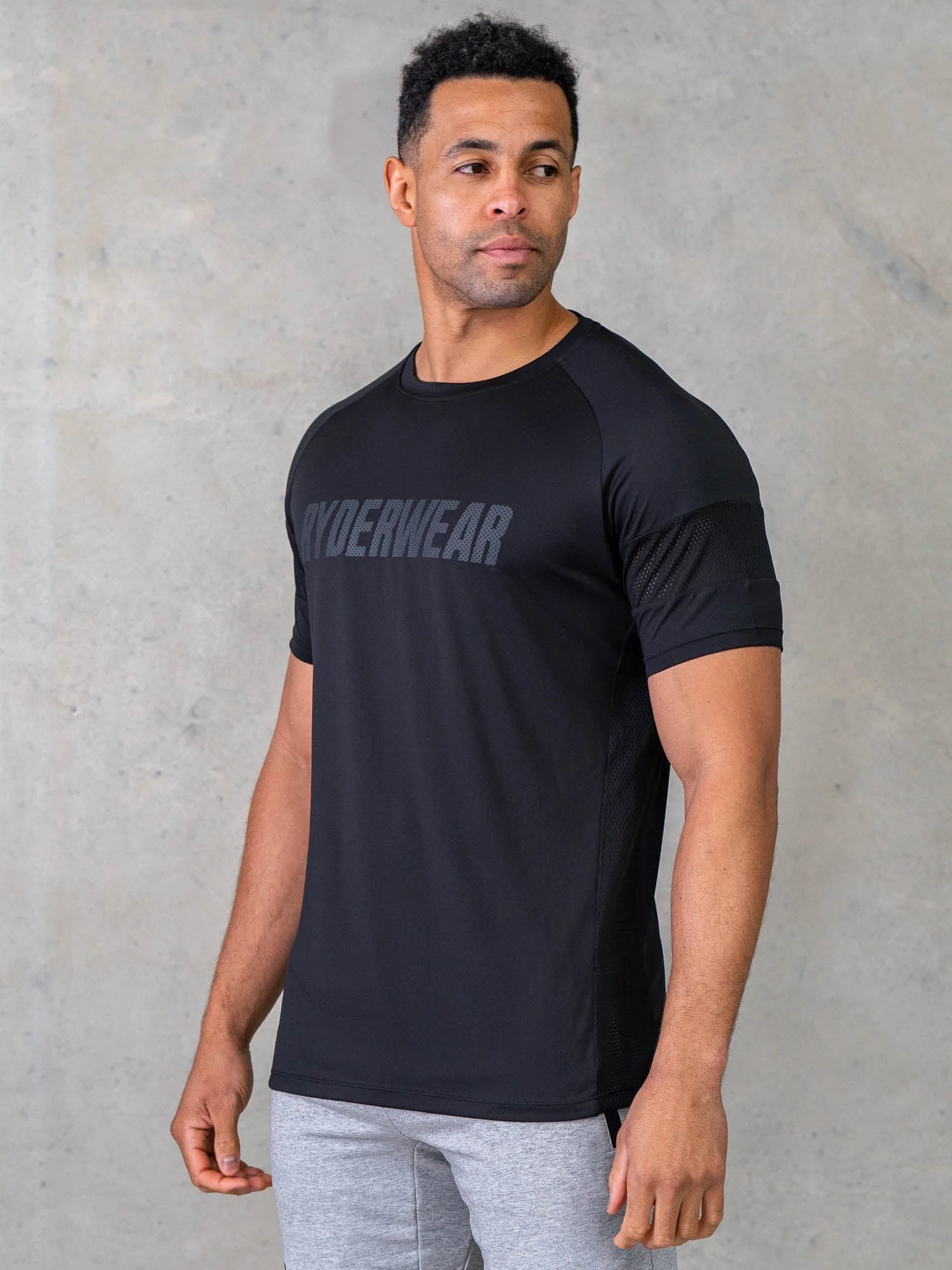 Flex Mesh T-Shirt - Black - Image 4