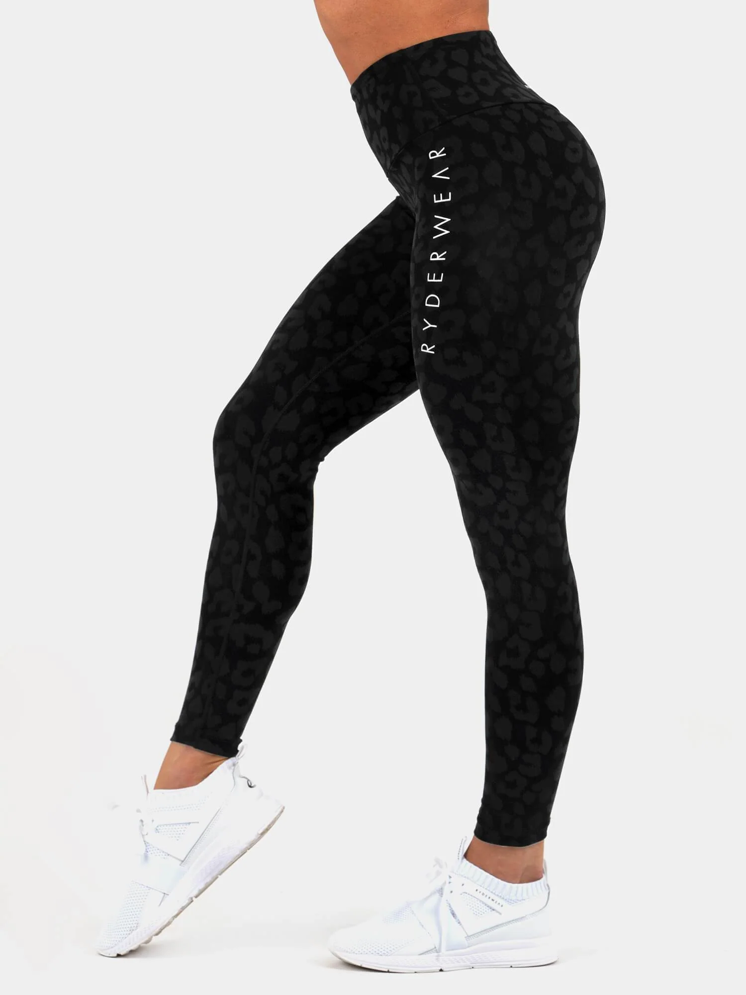 Instinct Scrunch Bum Leggings - Leopard Black - Image 5