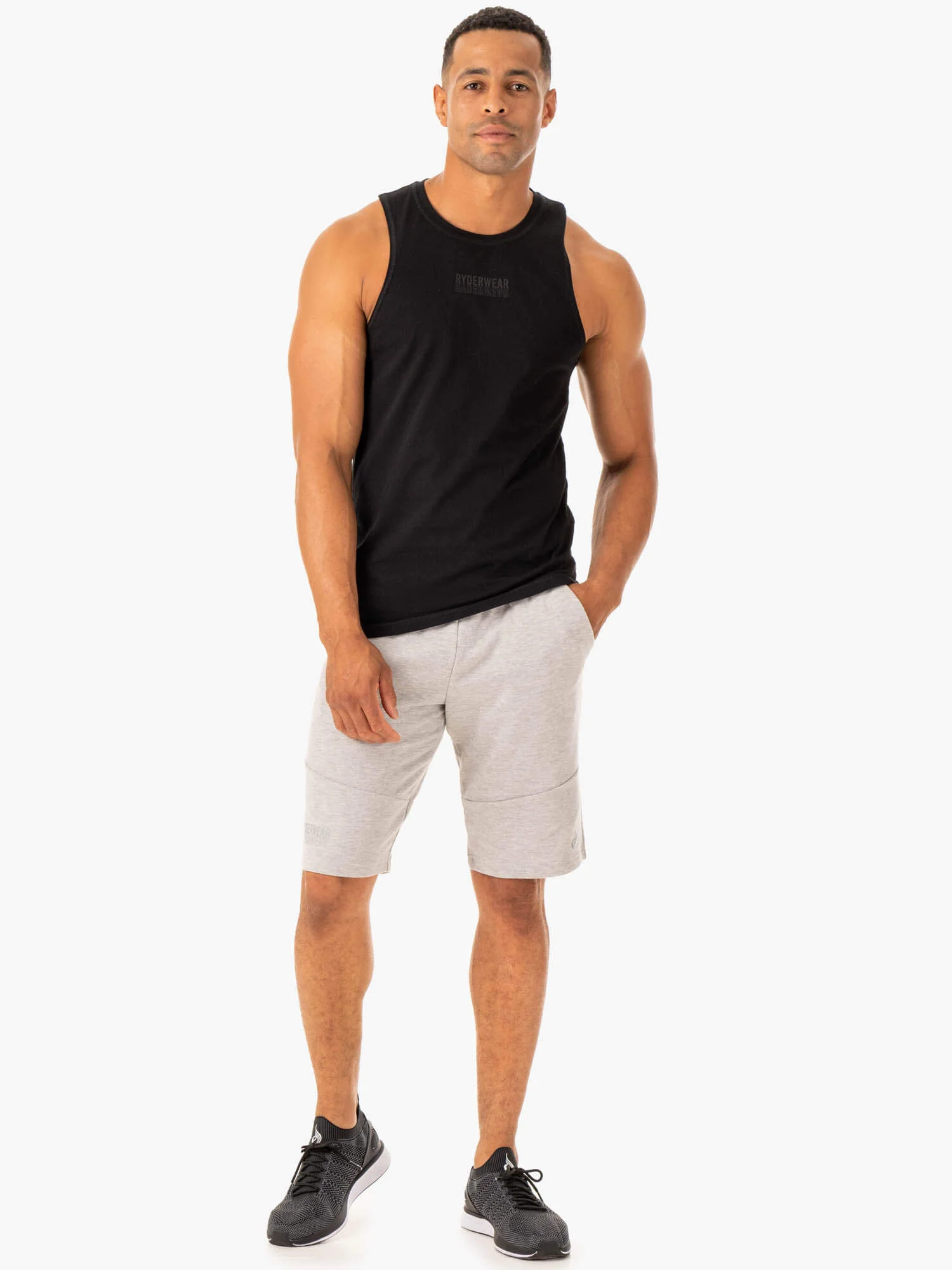 Limitless Track Short - Grey Marl - Image 5