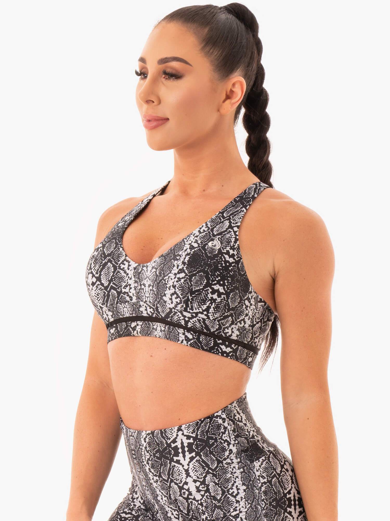 NEM X RW Sports Bra - White Snake - Image 3